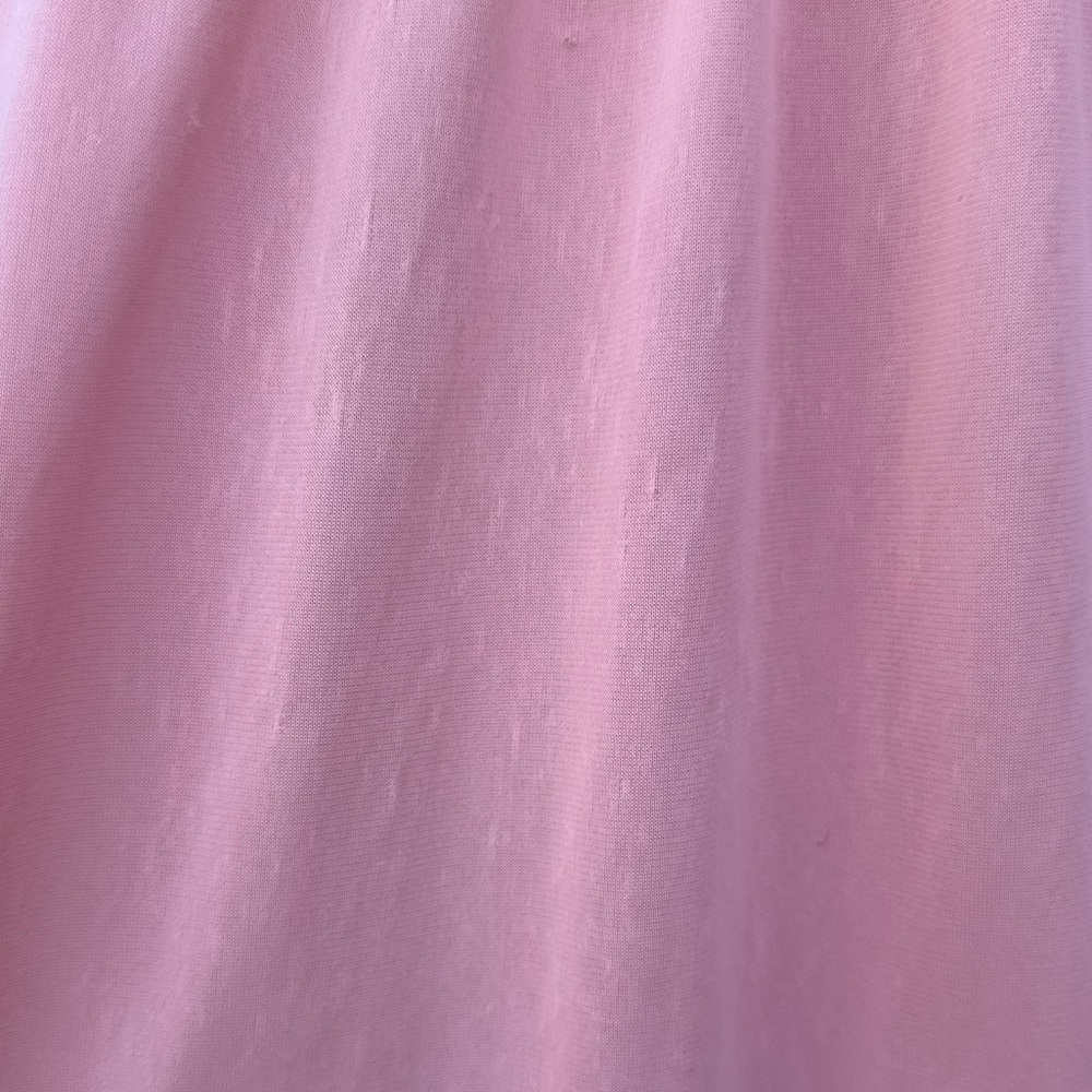 l.magnin Baby Pink Nylon Long Sleepwear Dress - Picture 6 of 8